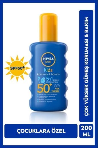 Nivea Renkli 50 Faktör Tüm Ciltler İçin Nemlendirici Suya Dayanıklı Yüz ve Vücut Güneş Kremi 200 ml