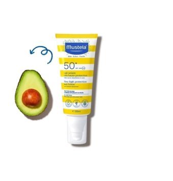 Mustela Very High Protection 50 Faktör İçin Nemlendirici Suya Dayanıklı Yüz Güneş Kremi 200 ml