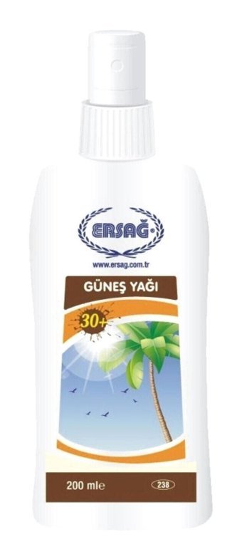 Ersağ Tüm Ciltler İçin Nemlendirici Suya Dayanıklı Yüz ve Vücut Güneş Kremi 200 ml