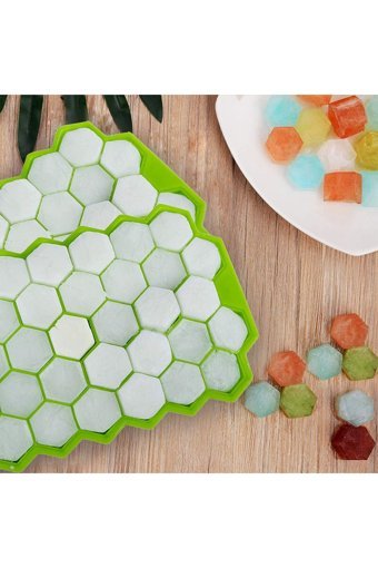 Kaşbaşı Home Petek Şekilli Silikon Kapaklı Renkli Buz Kalıbı