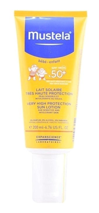 Mustela Very High Protection Lotion 50 Faktör İçin Nemlendirici Yüz ve Vücut Güneş Losyonu 200 ml