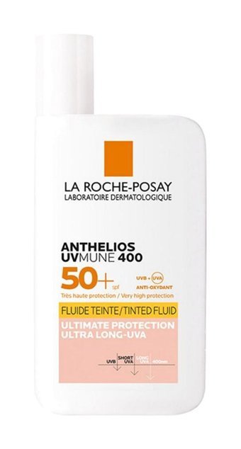 La Roche Posay Anthelios Uvmune Fluid Renkli 50 Faktör Tüm Ciltler İçin Nemlendirici Suya Dayanıklı Yüz Güneş Kremi 50 ml