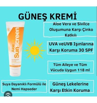 Forever Aloe Sunscreen 40 Faktör İçin Leke Karşıtı Nemlendirici Yaşlanma Karşıtı Suya Dayanıklı Yüz ve Vücut Güneş Kremi 150 ml