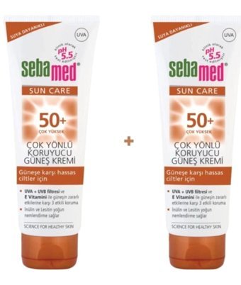 Sebamed Renkli 50 Faktör İçin Leke Karşıtı Nemlendirici Yaşlanma Karşıtı Suya Dayanıklı Yüz Güneş Kremi 2x775 ml