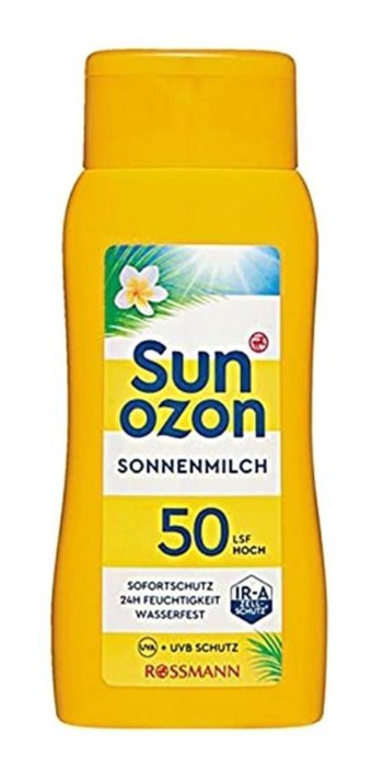 Sun Ozon 50 Faktör İçin Leke Karşıtı Nemlendirici Yaşlanma Karşıtı Yağsız Yüz ve Vücut Güneş Sütü 200 ml