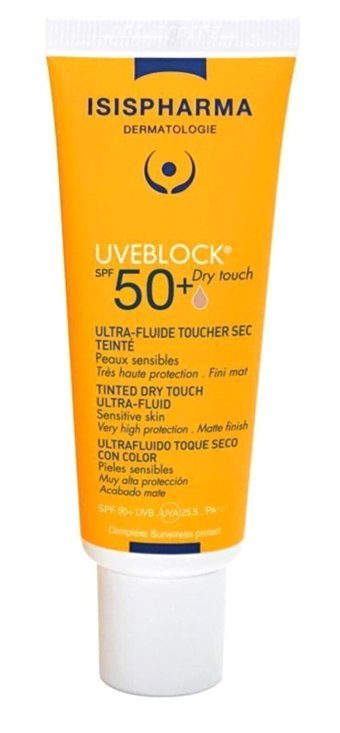 Isıspharma Uveblock Dry Touch 50 Faktör Tüm Ciltler İçin Nemlendirici Suya Dayanıklı Yüz Güneş Kremi 40 ml
