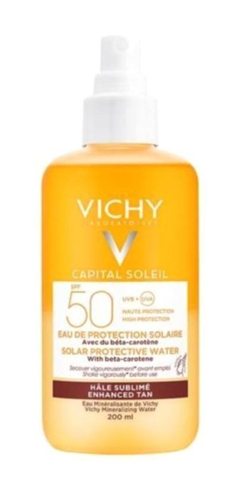 Vichy Capital Soleil 50 Faktör Tüm Ciltler İçin Nemlendirici Suya Dayanıklı Yüz ve Vücut Güneş Kremi 200 ml