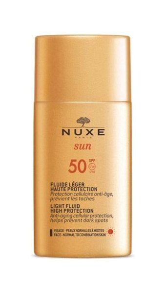 Nuxe Renkli 50 Faktör İçin Leke Karşıtı Nemlendirici Yaşlanma Karşıtı Suya Dayanıklı Yüz Güneş Kremi 50 ml