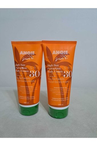 Angie Angie 30 Faktör Tüm Ciltler İçin Nemlendirici Suya Dayanıklı Yüz ve Vücut Güneş Kremi 200 ml