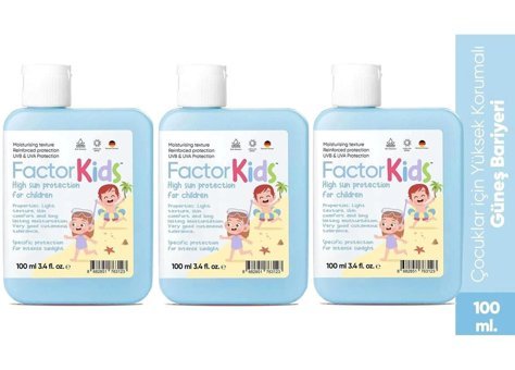 Factor 50 Faktör Tüm Ciltler İçin Nemlendirici Suya Dayanıklı Yüz Güneş Kremi 100 ml