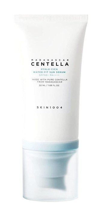 Skin1004 Madagascar Centella Hyalu-Cica Water 50 Faktör Tüm Ciltler İçin Nemlendirici Suya Dayanıklı Yüz Güneş Kremi 50 ml