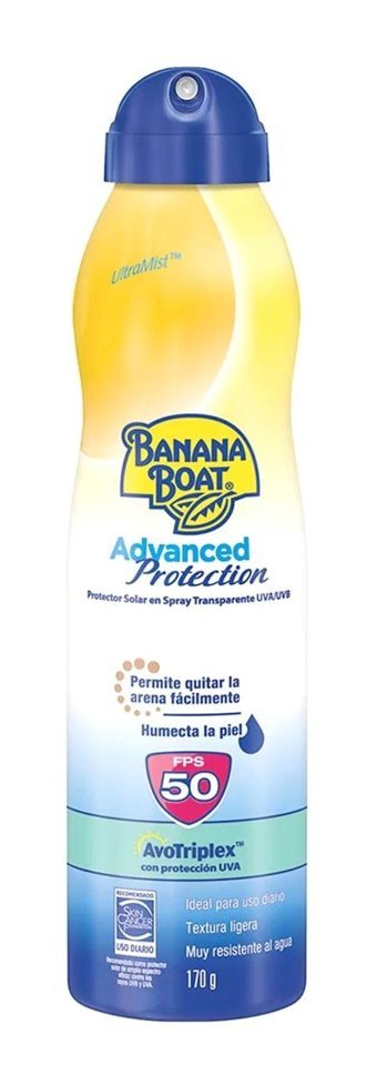 Banana Boat Advanced Protection 50 Faktör Tüm Ciltler İçin Nemlendirici Suya Dayanıklı Yüz Güneş Kremi 170 ml