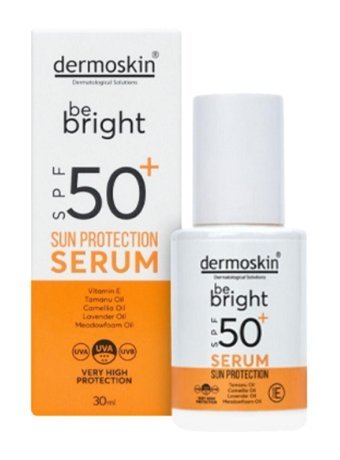 Dermoskin Be Bright Sun Protection 50 Faktör Tüm Ciltler İçin Nemlendirici Suya Dayanıklı Yüz Güneş Kremi 30 ml