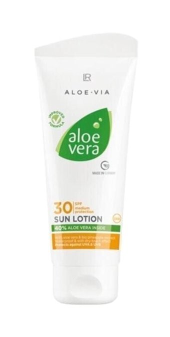 Lr Aloe Vera 30 Faktör İçin Nemlendirici Suya Dayanıklı Yüz ve Vücut Güneş Losyonu 100 ml
