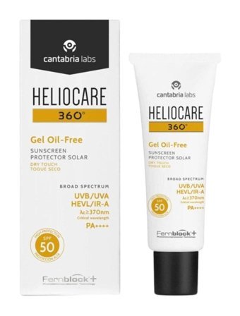 Heliocare Gel Oil Free 50 Faktör Tüm Ciltler İçin Nemlendirici Suya Dayanıklı Yüz Güneş Kremi 50 ml