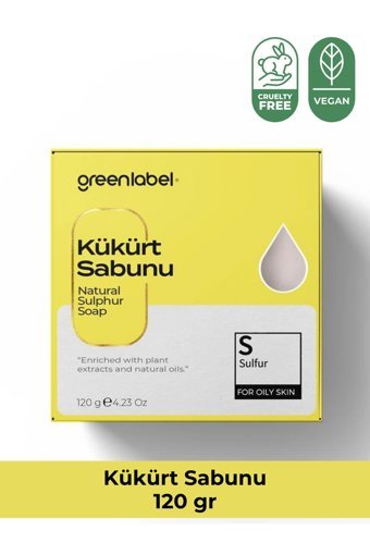 Green Label Natural Kükürtlü Sabun 120 gr