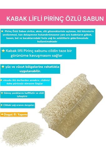 DU&ME Kabak Lifli-Pirinç Sabun 120 gr