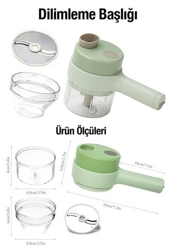 Tilbe Home Hazneli Çelik - Plastik 6 Parça Rende Seti
