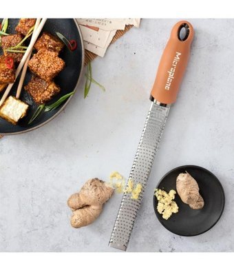 Microplane Premium Classic Zester Paslanmaz Çelik Rende Tarçın Turuncu