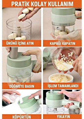 Tilbe Home Hazneli Paslanmaz Çelik 6 Parça Rende Seti