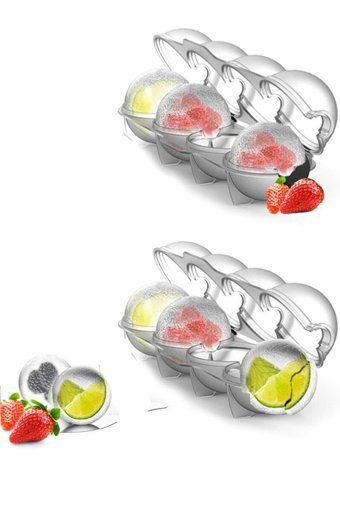 Yummy Dondurma Şekilli Plastik Kapaklı Renkli Buz Kalıbı