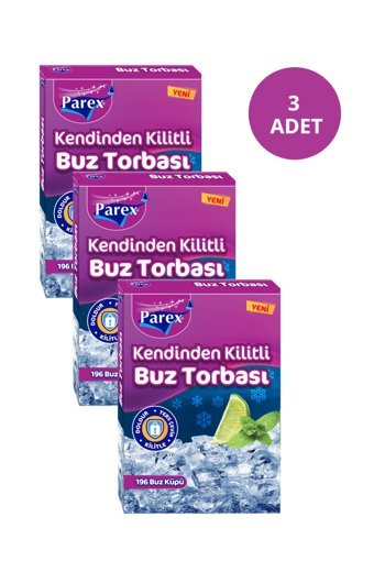 Parex Kare Mini Şeffaf Buz Kalıbı