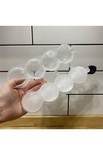 Beyzana Yuvarlak Şekilli Plastik Kapaklı Renkli Buz Kalıbı