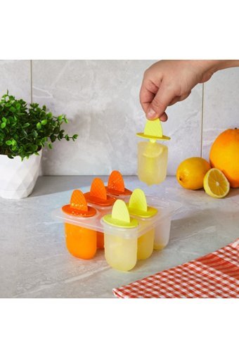 Seram Collection Yuvarlak Şekilli Plastik Kapaklı Renkli Buz Kalıbı