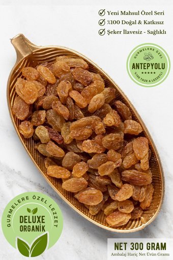 Antepyolu Organik Şekersiz Çekirdeksiz Üzüm 300 gr