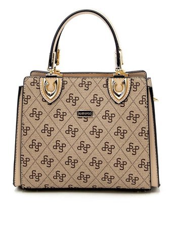 Silver & Polo 1133 Kadın El Çantası Ten