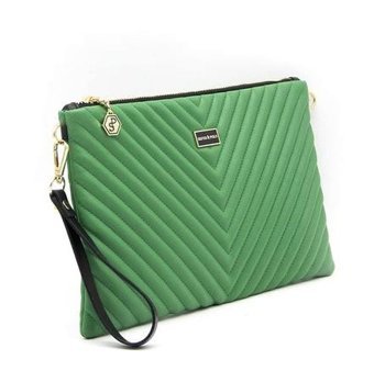 Silver & Polo 1034 Portföy & Clutch Kadın El Çantası Mat Yeşil