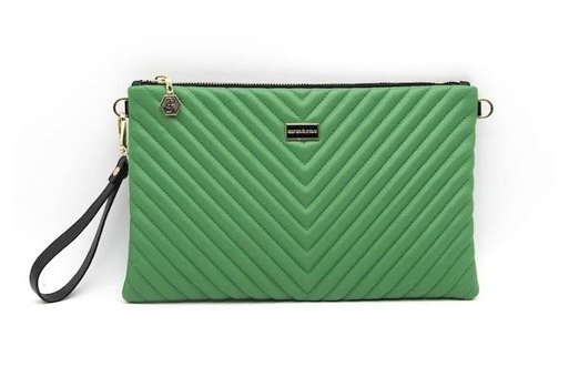 Silver & Polo 1034 Portföy & Clutch Kadın El Çantası Mat Yeşil