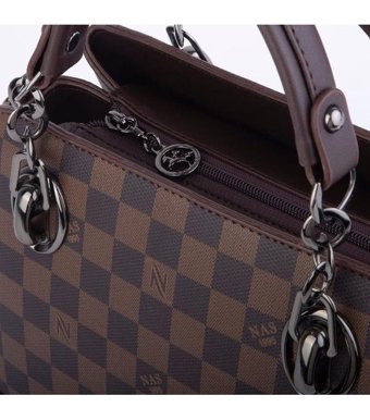 Gülşah Çaptı Bag Kadın El Çantası Kahverengi
