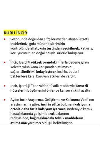 Tuğba Şekersiz İncir 500 gr