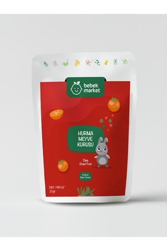 Bebek Market Şekersiz Çekirdeksiz Hurma 25 gr