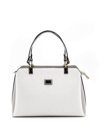 Silver & Polo Nv972 Kadın El Çantası Beyaz A.Gri