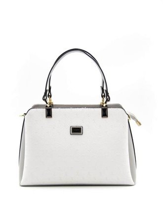 Silver & Polo Nv972 Kadın El Çantası Beyaz A.Gri