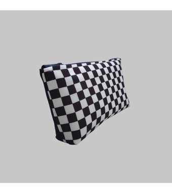 Tiliaart Clutch Çok Amaçlı Organizer Dama Desenli Kadın El Çantası