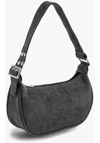 Koton Baget Canvas Kadın El Çantası Siyah 4Sak30098Aa