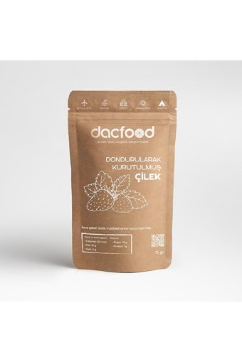Dacfood Şekersiz Çekirdeksiz Çilek 15 gr