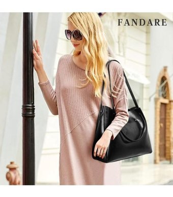 Aromee Retro Kova Tote 4 Parça Set Kadın El Çantası Siyah