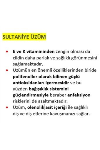 Tuğba Şekersiz Çekirdeksiz Üzüm 500 gr
