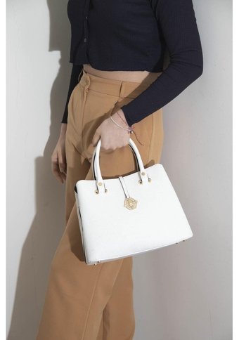 Silver & Polo Nv1089 Kadın El Çantası Beyaz Beyaz