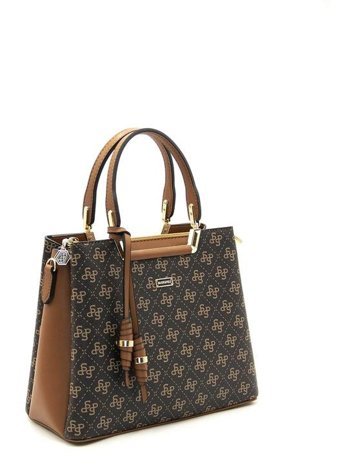 Silver & Polo Nv969 Kadın El Çantası Kahve Sarı Taba
