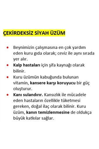 Tuğba Şekersiz Çekirdeksiz Üzüm 259 gr