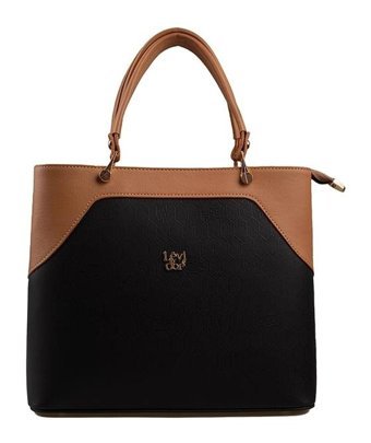 Levidor Monogram Kadın El Çantası Siyah Taba