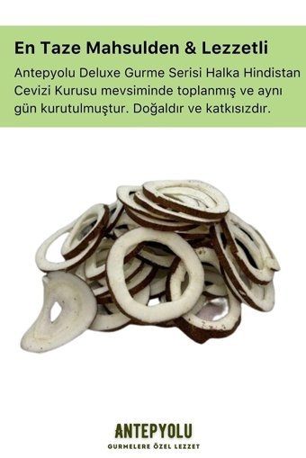 Antepyolu Organik Şekersiz Çekirdeksiz Hindistan Cevizi 50 gr