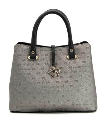Silver & Polo Nv1089 Kadın El Çantası Platin Siyah