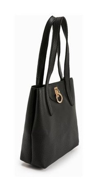 Koton Tote Suni Deri Çift Saplı Kadın El Çantası Siyah 4Sak30048Aa 4Sak30048Aa999