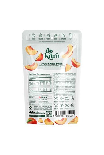 Dokuru Şekersiz Çekirdeksiz Şeftali 15 gr